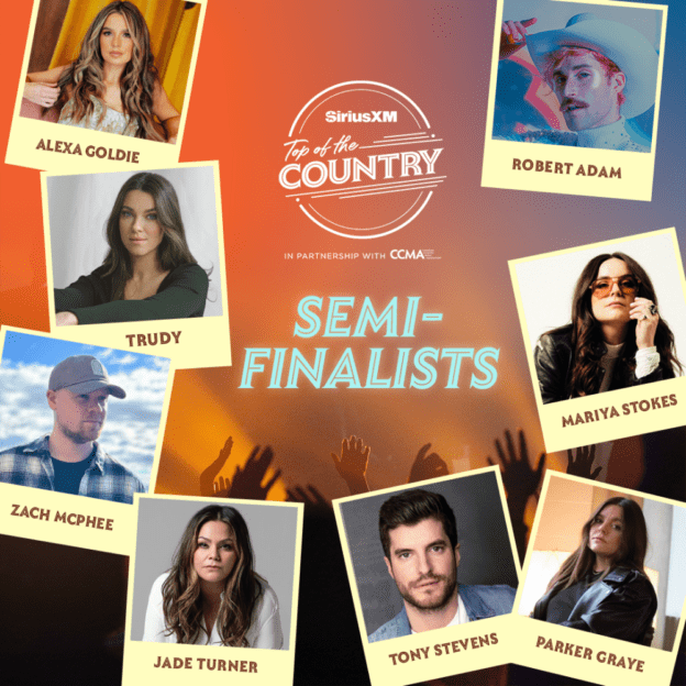 SiriusXM Canada and CCMA Announce Semi-Finalists In Top of the Country Competition