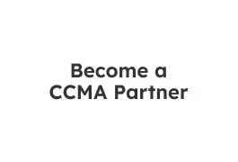 Become a CCMA Partner