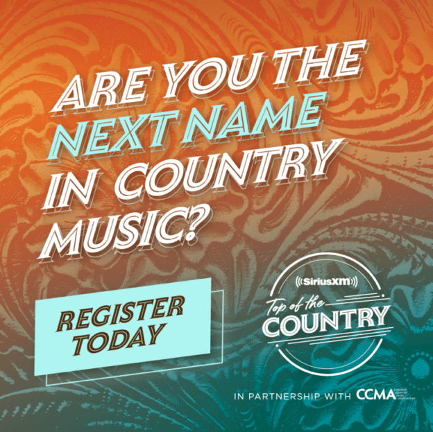 SiriusXM’s Top of the Country Registration is Now Open!